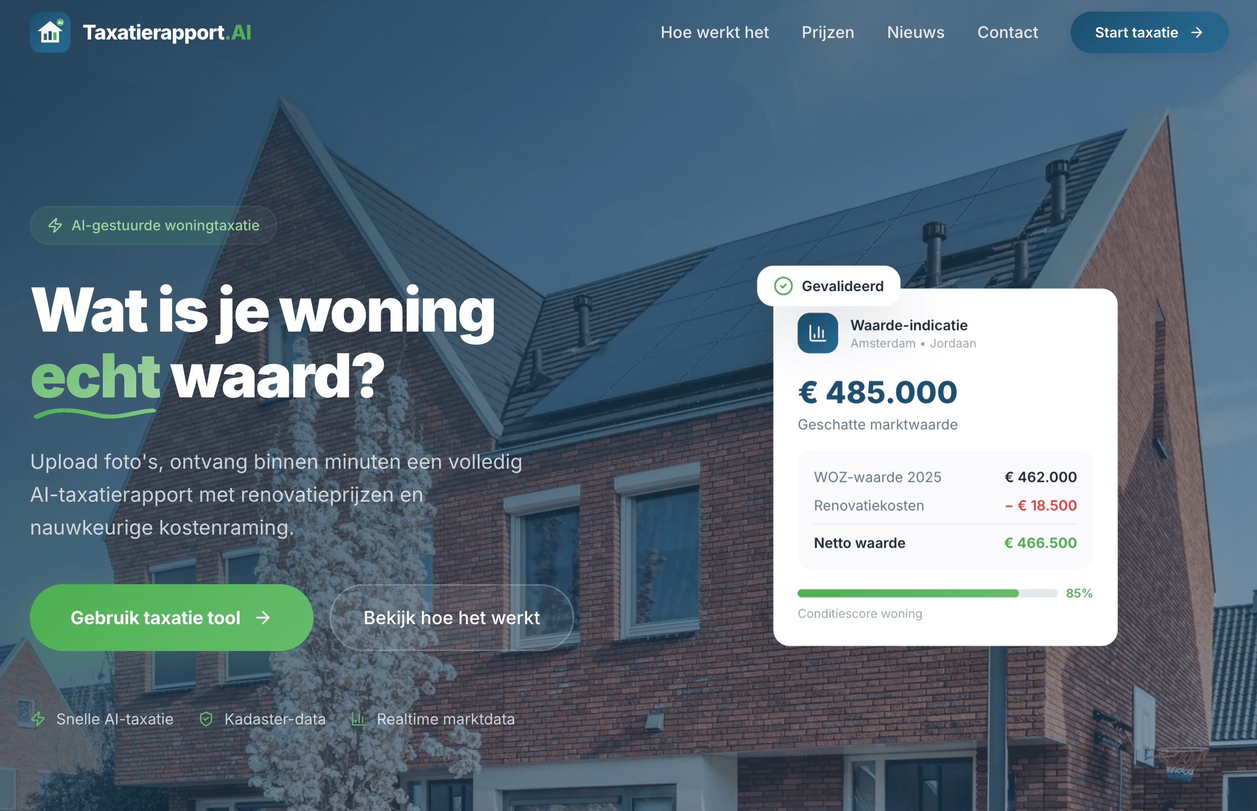 Sfeerbeeld van een Nederlandse woning — illustratie bij het artikel 'Online een taxatierapport bestellen: eenvoudig en snel'